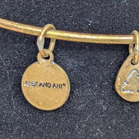 Alex & Ani 2016 Calavera Gold Tone Skull Copper Charm Bracelet - Picture 12 of 13